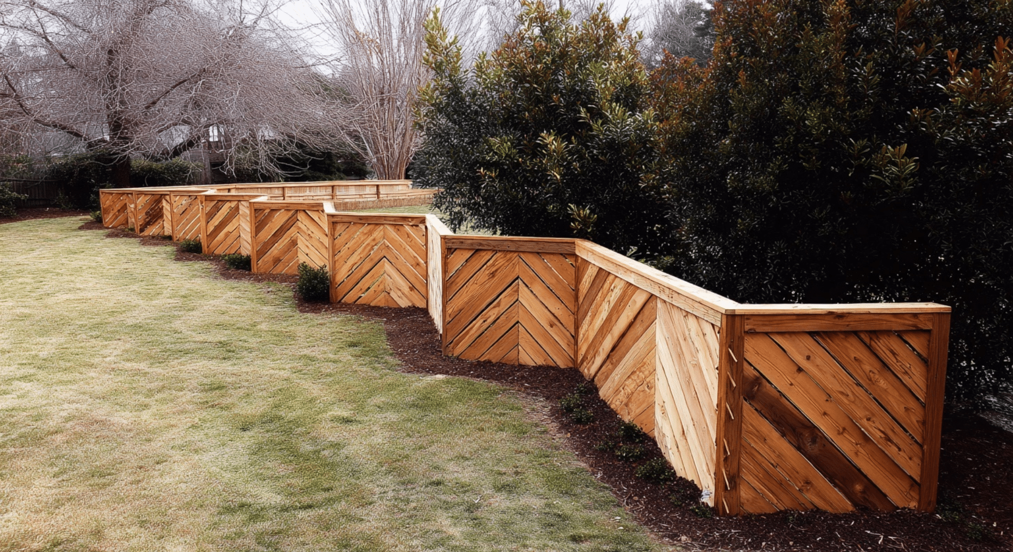 zig zag fence layout