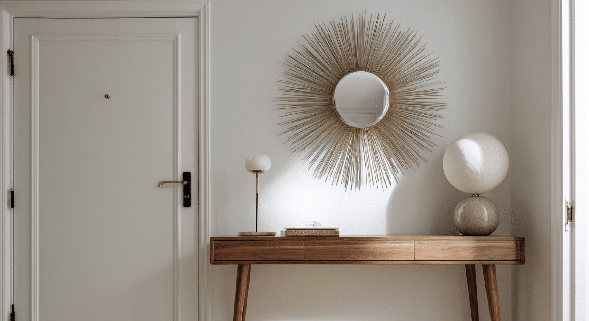 classic console tables in entryways