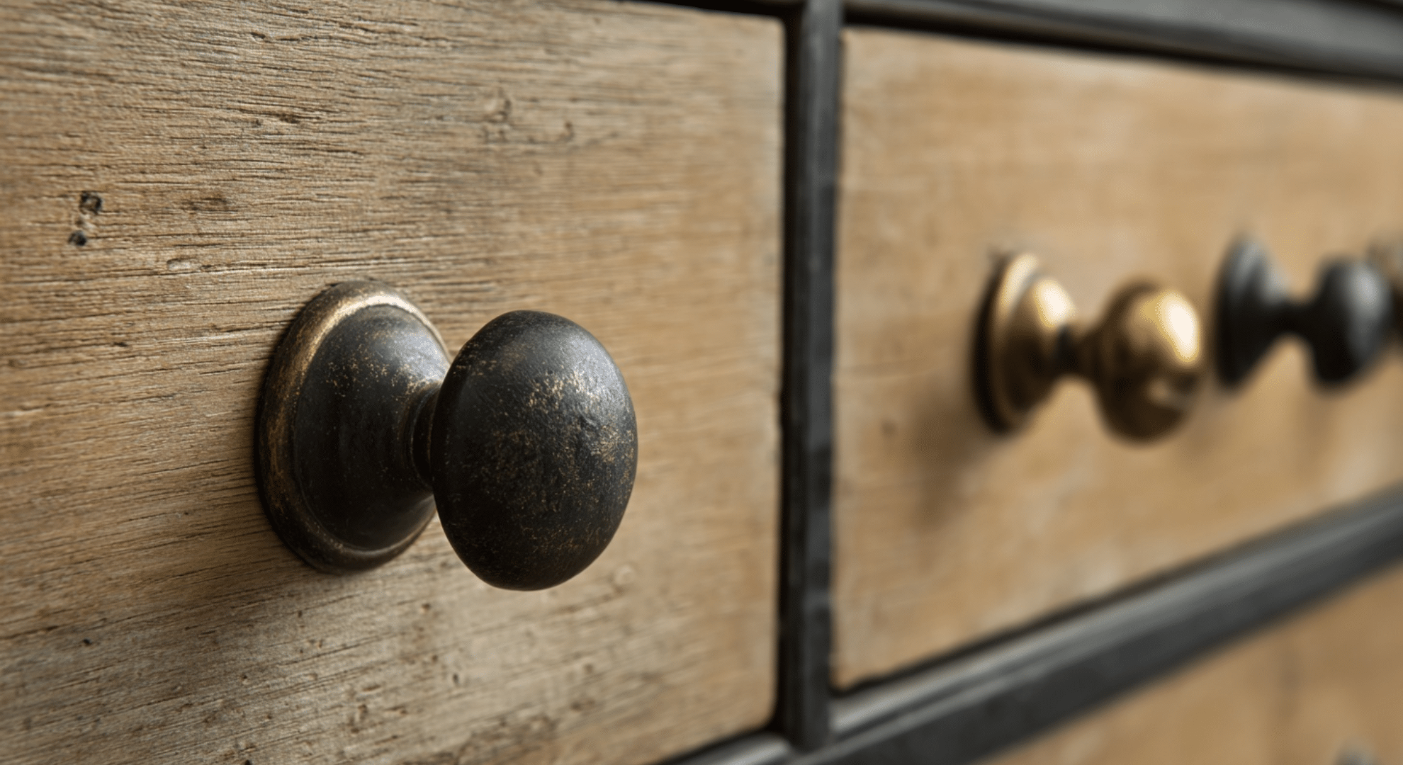 classic hardware on cabinets and furniture