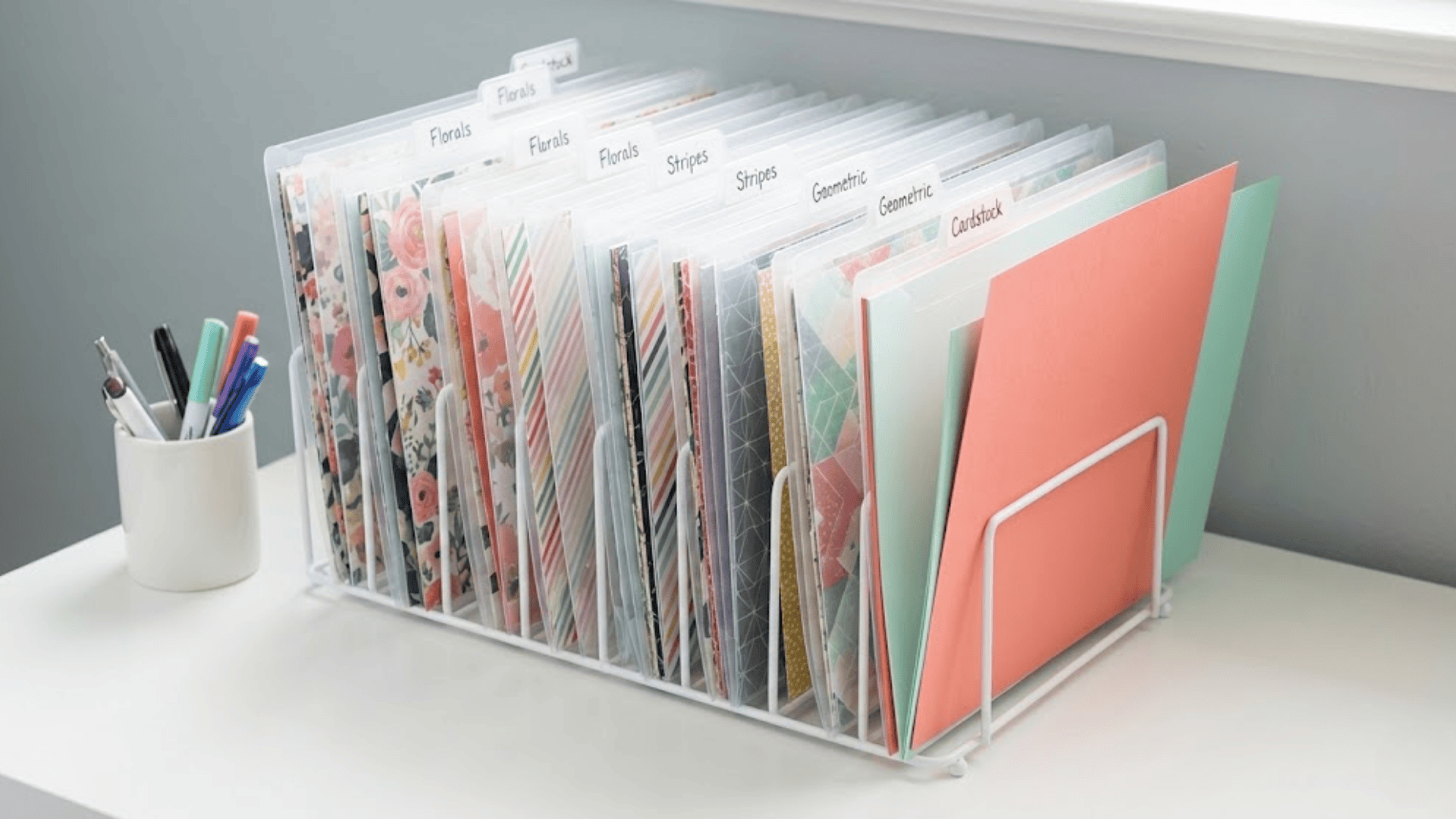 clear file folders for paper crafts