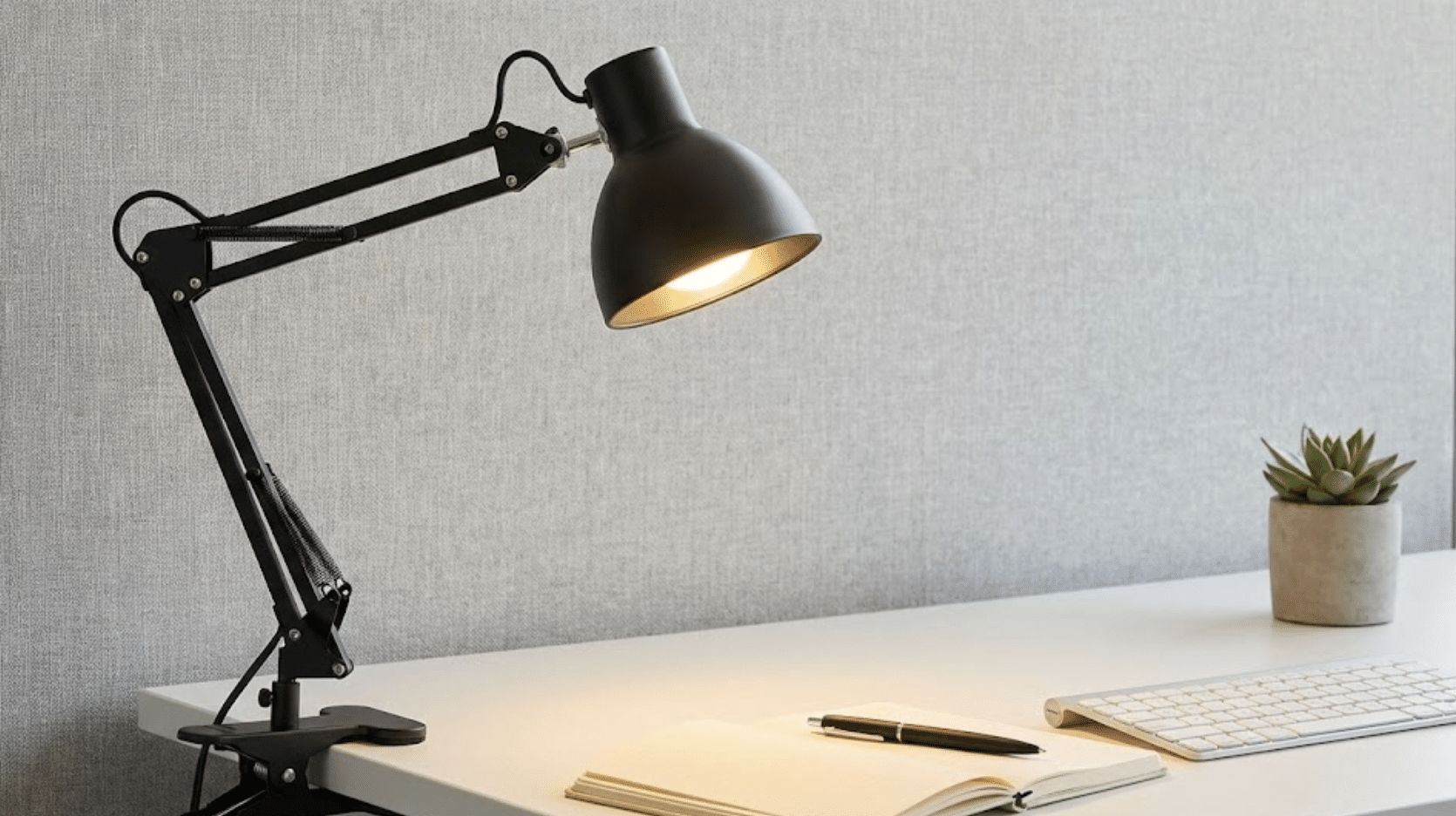 clip on desk lamps with warm light
