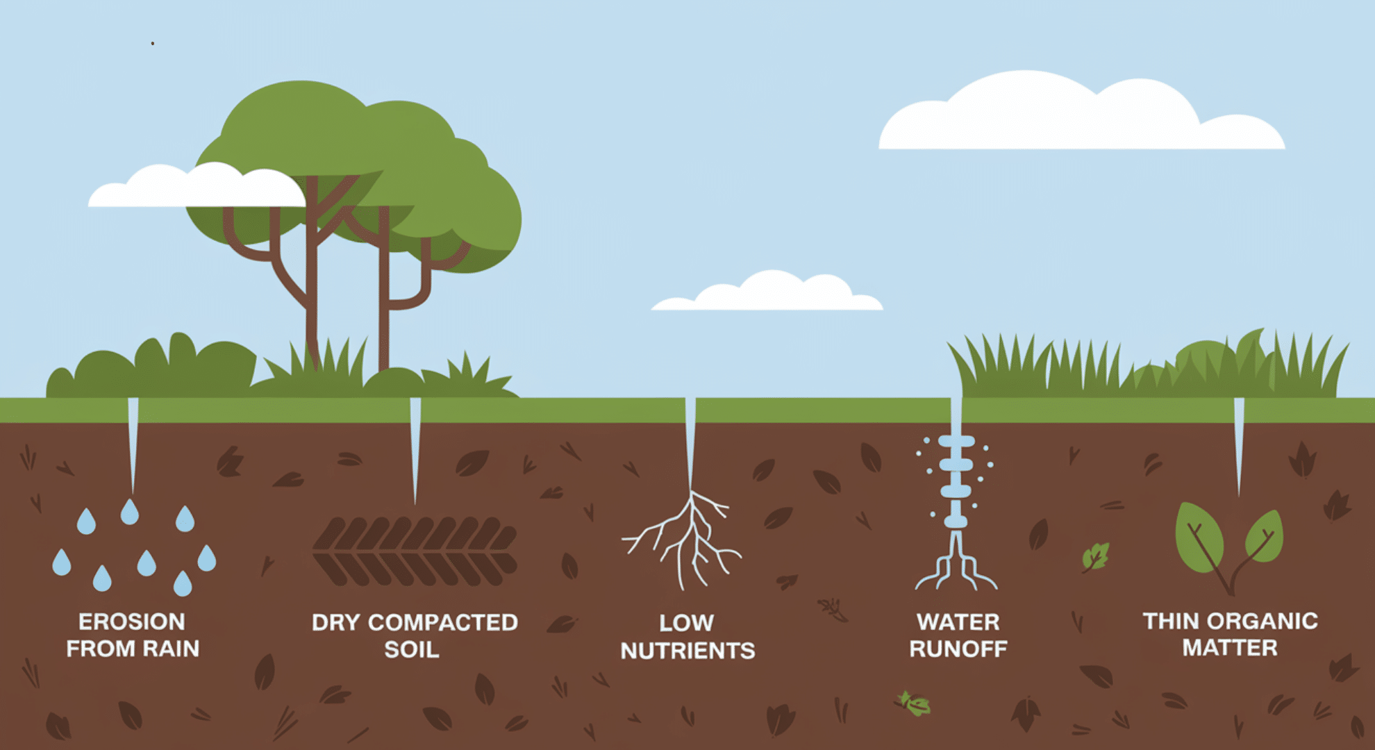 common soil problems soil conservation practices address