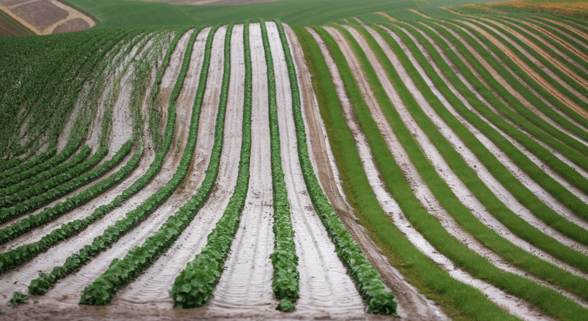 contour farming and strip cropping