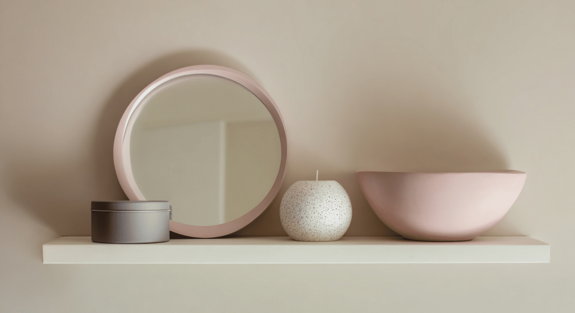 coordinated valentine decor using one repeating shape