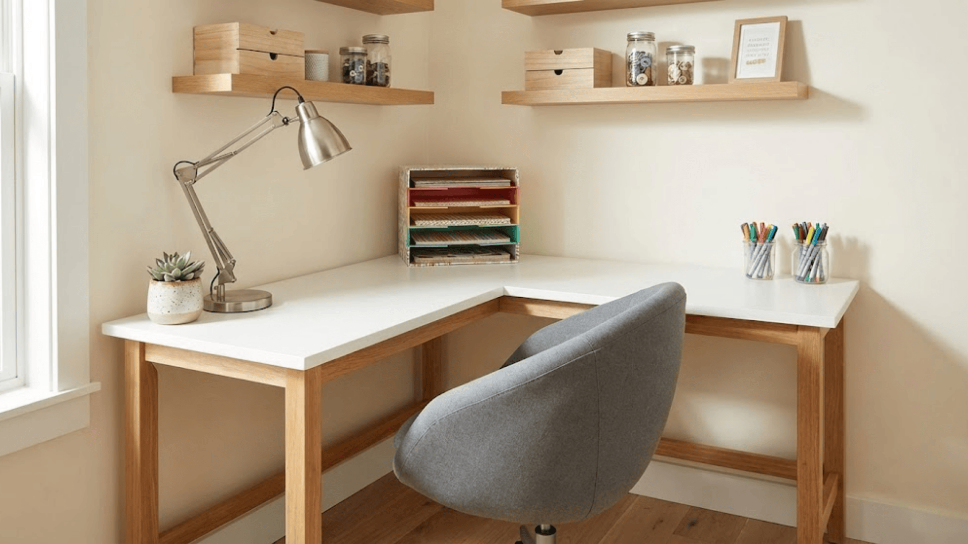 corner desk craft station