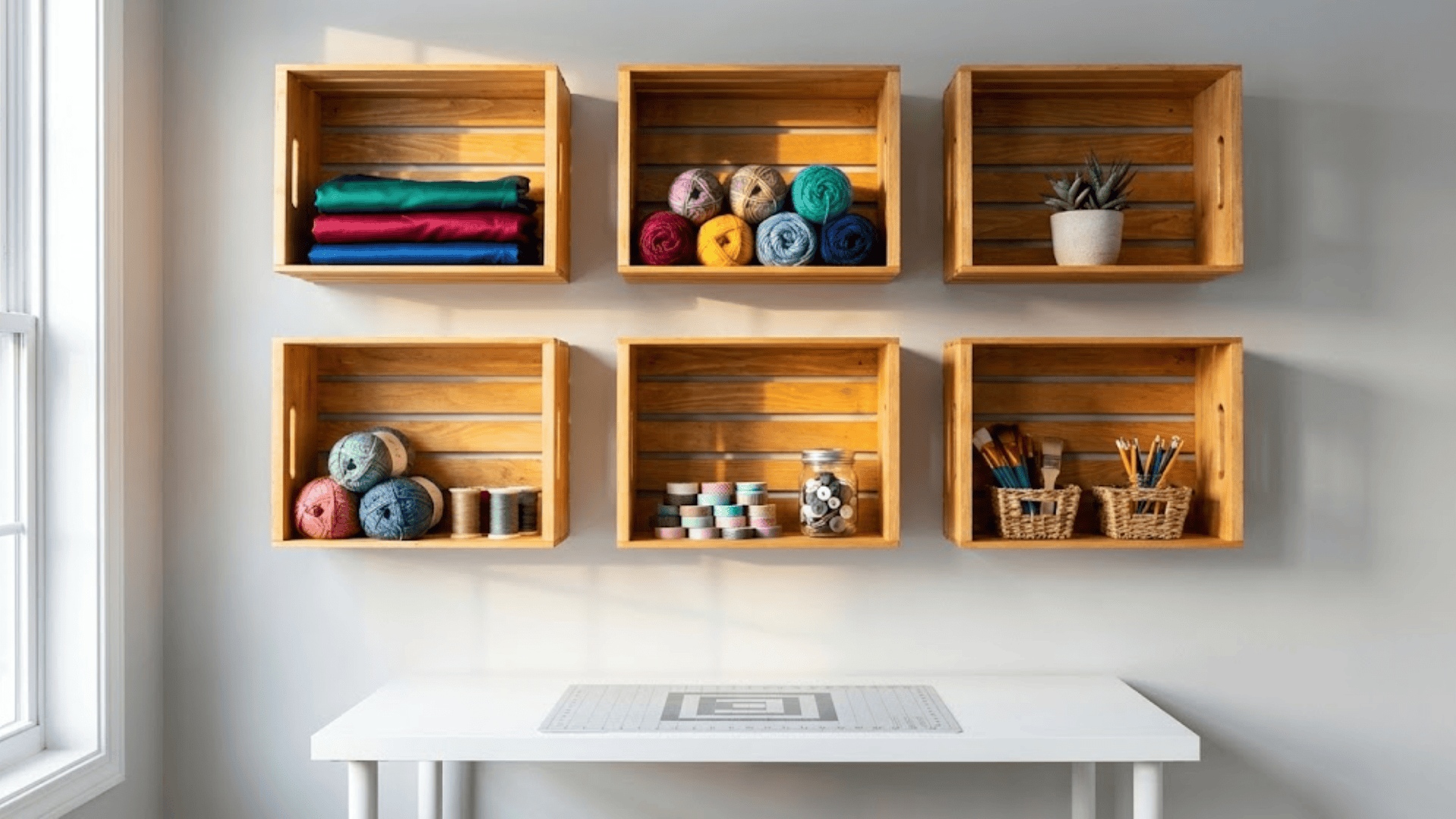 diy cubbies made from crates