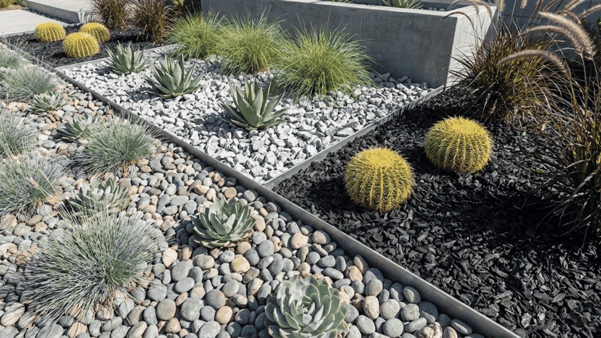 gravel stone rubber mulch