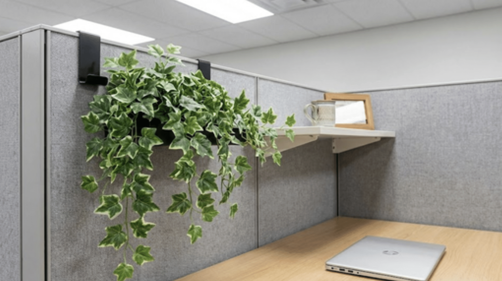 hanging faux greenery