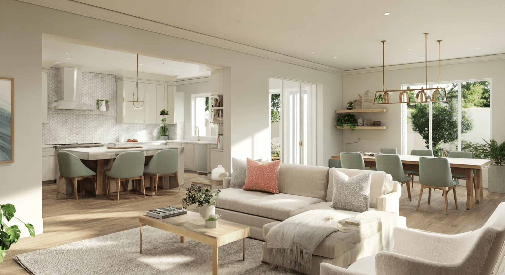 layered rugs for depth in larger rooms (1)
