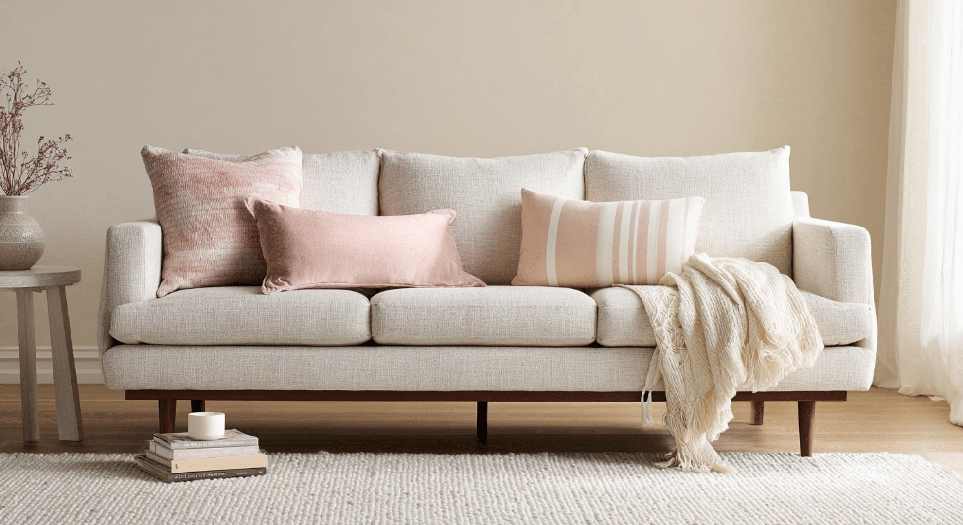 living room throw pillows that add valentine color gently