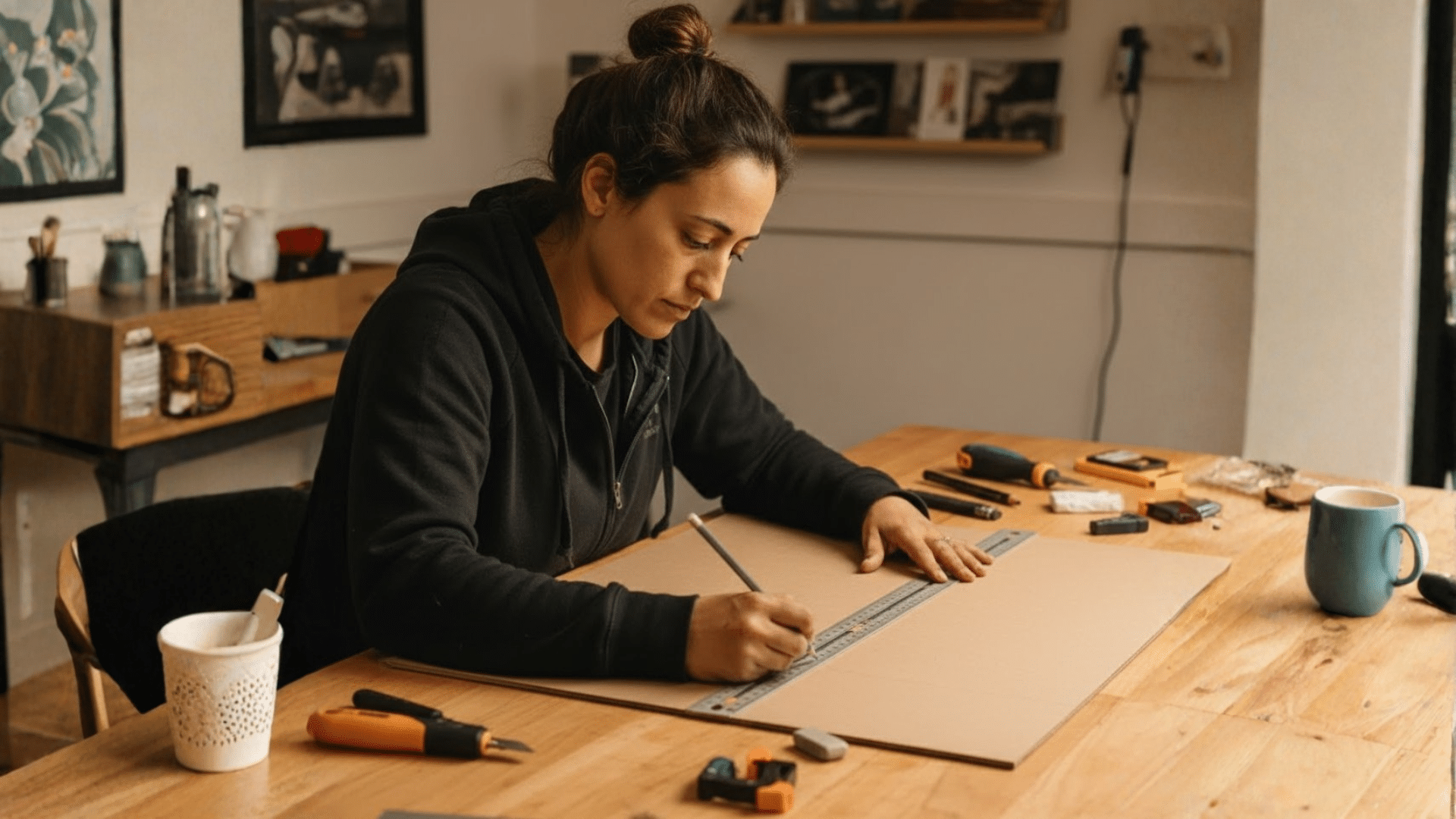measure and cut each piece