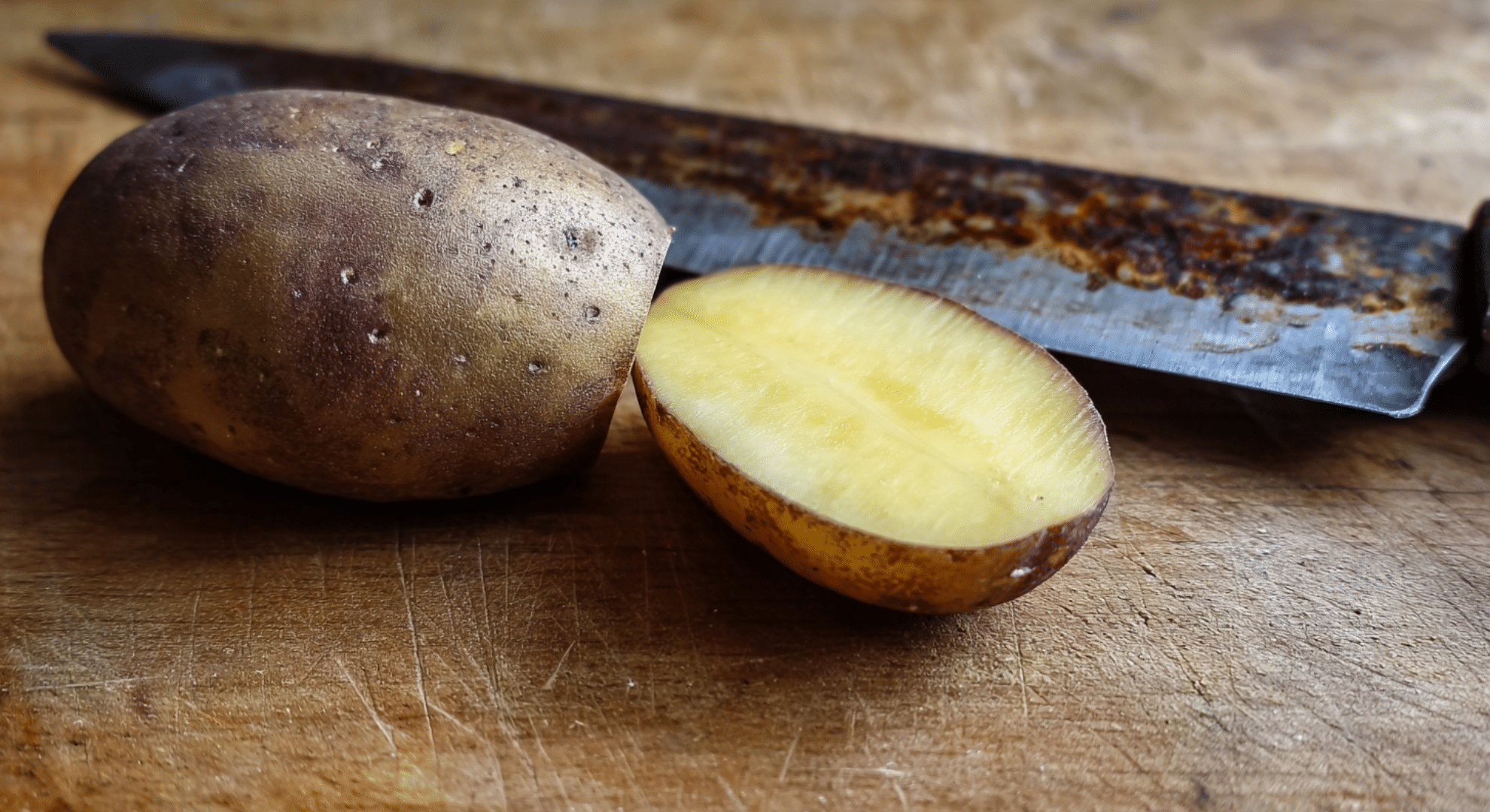 potato rust removal