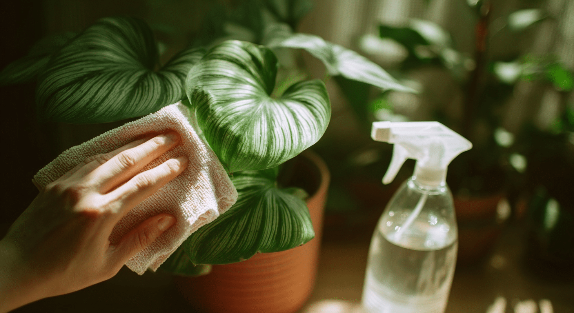 rinse or wipe leaves the right way