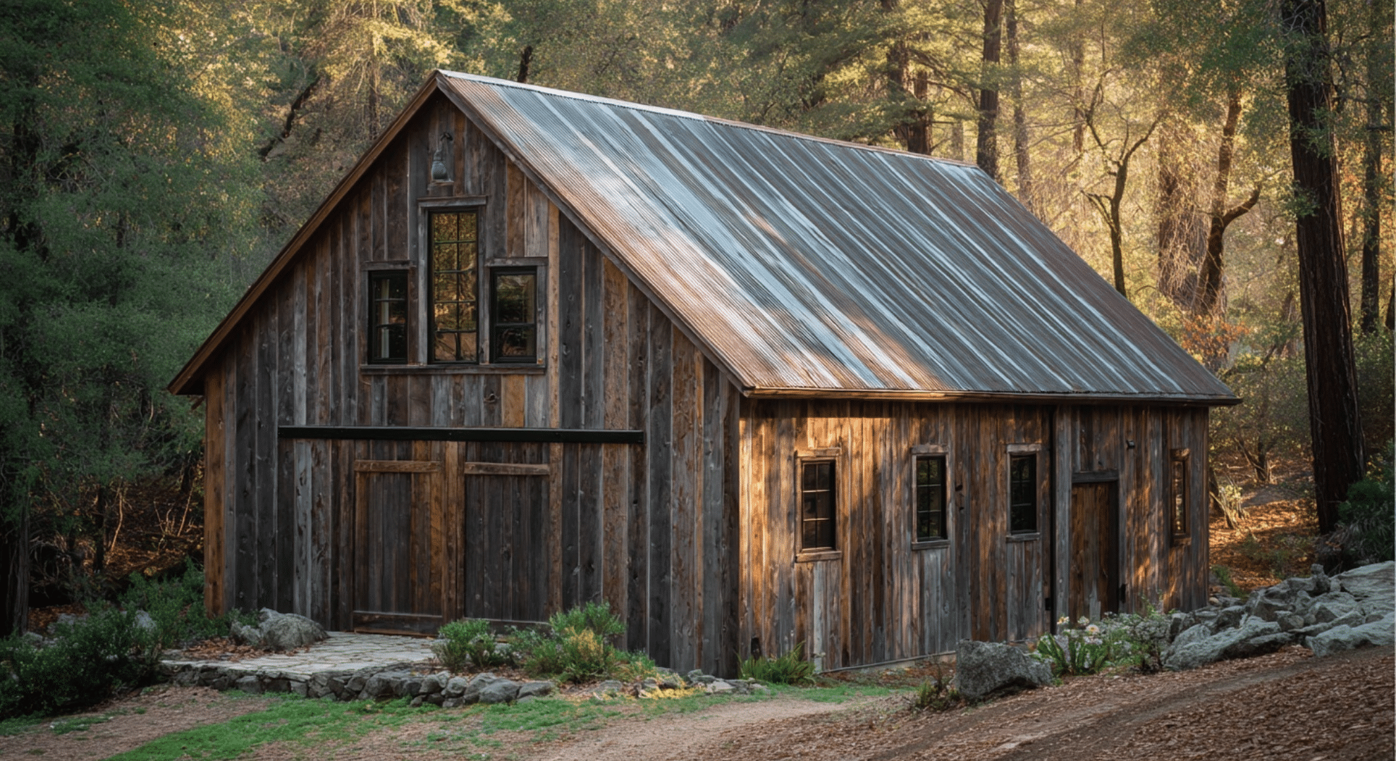 rustic wood barn