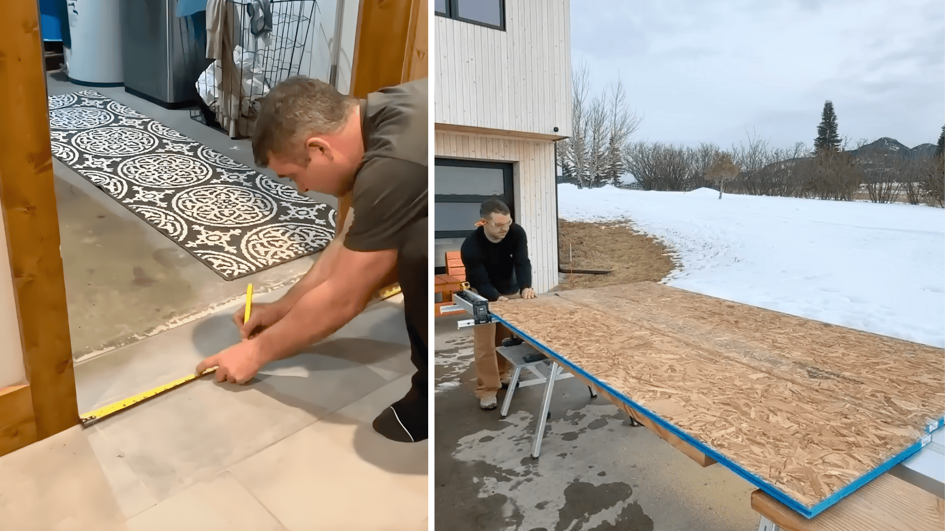 step 1 cut your door base and planks