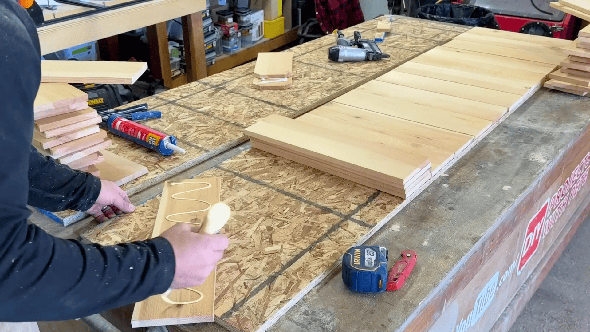 step 2 attach planks to the base