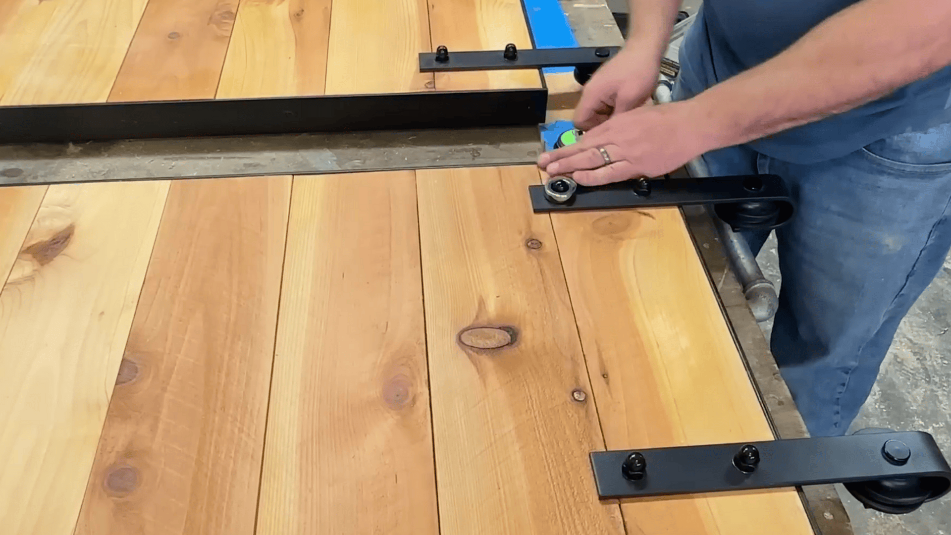 step 4 add metal edging and hardware