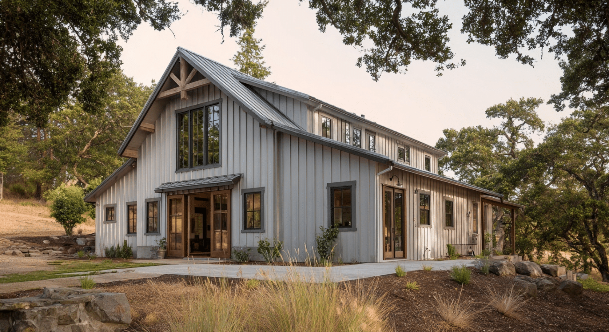 transitional barn style