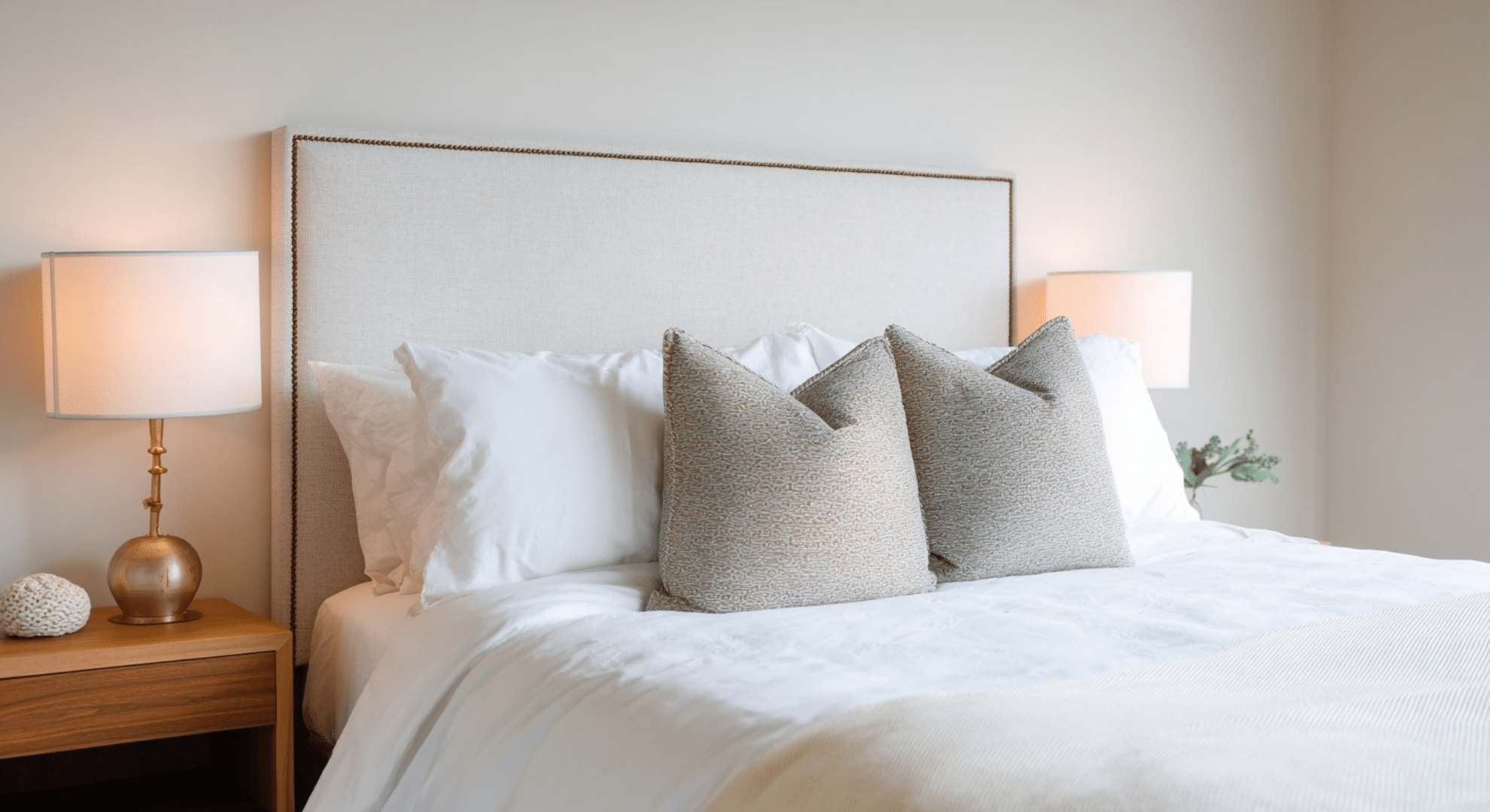 upholstered headboards with simple profiles