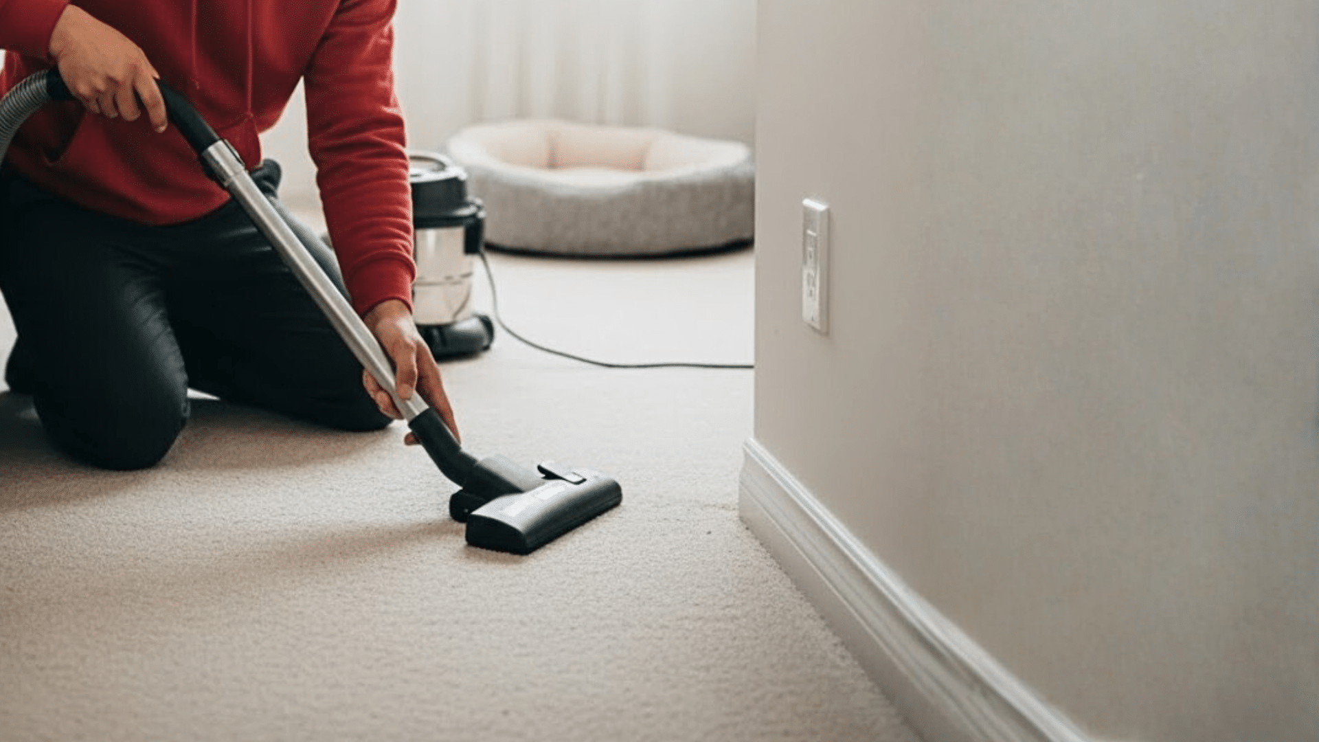 vacuum before you start anything