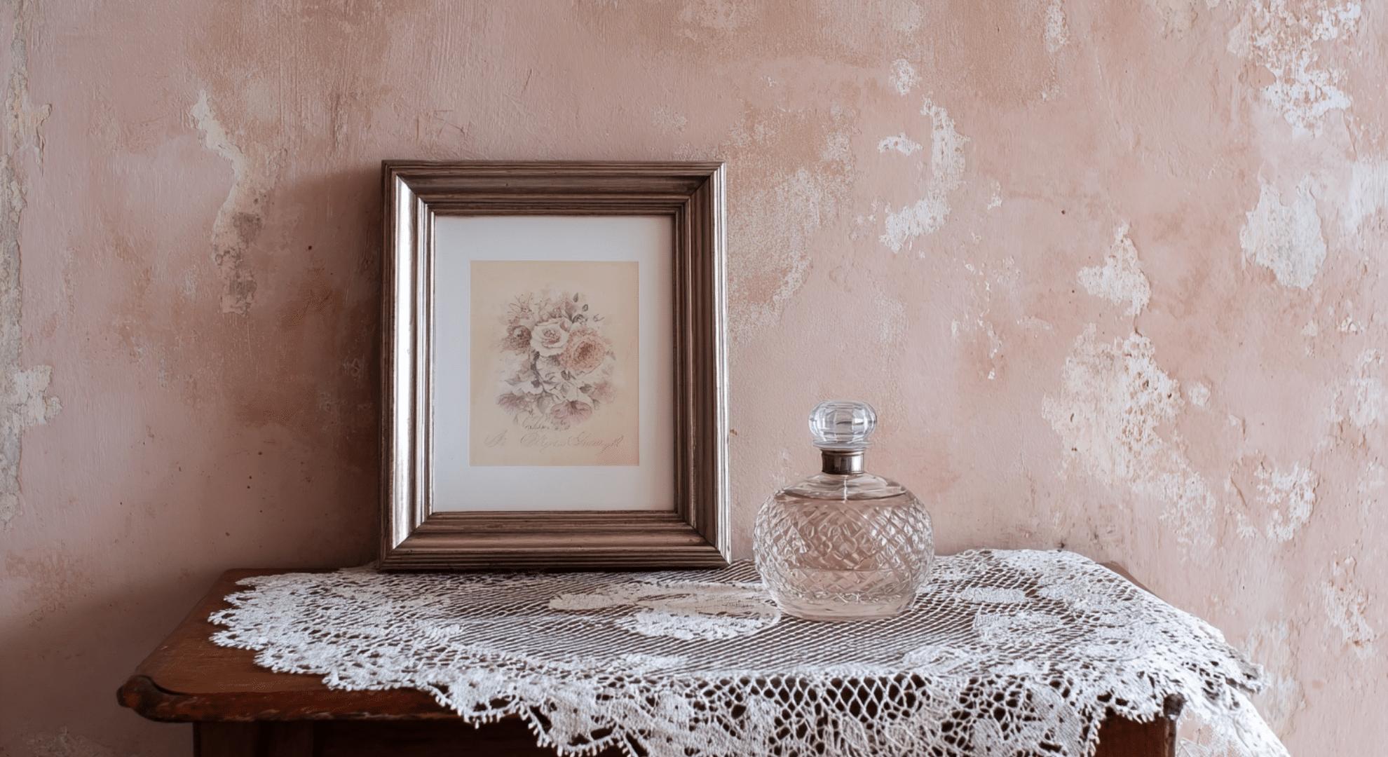 vintage inspired valentine decor using paper and frames