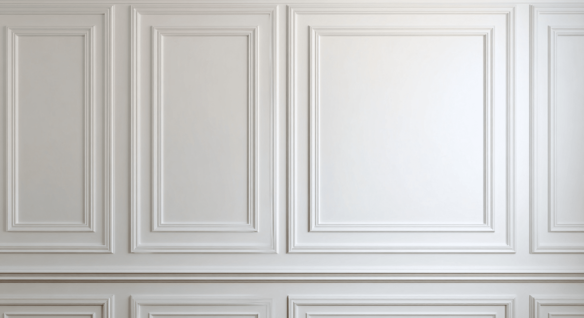 wall molding used to add depth without color