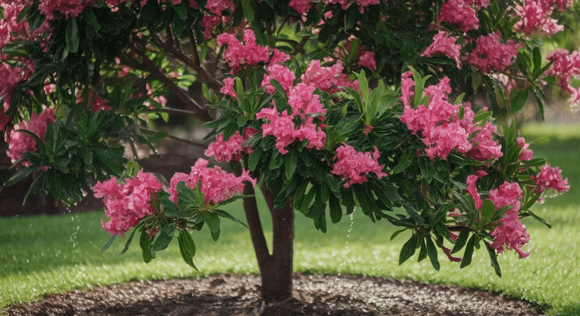 watering new vs established trees