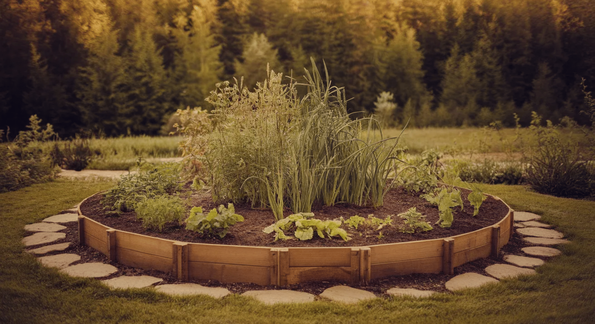 circular garden layout