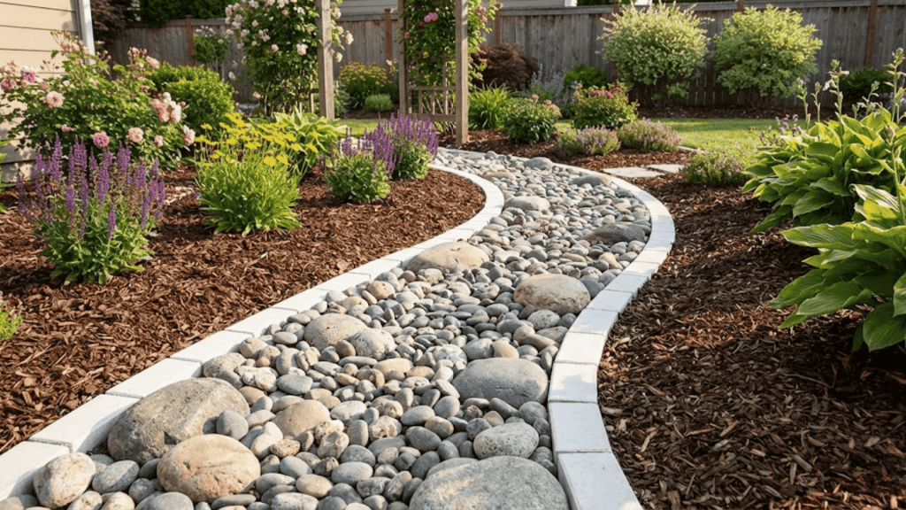 Mulch Vs Rocks Mulch vs. Rock: Pros, Cons & Landscaping Costs - Seed Sheets
