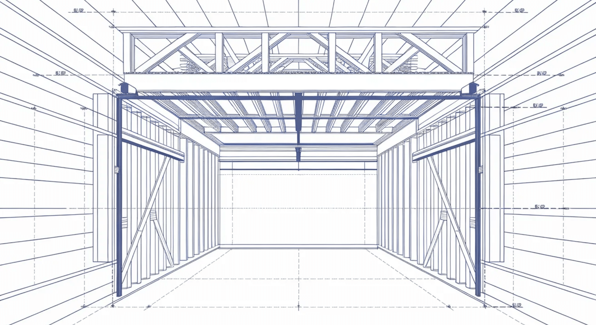 essential diagrams for garage door framing