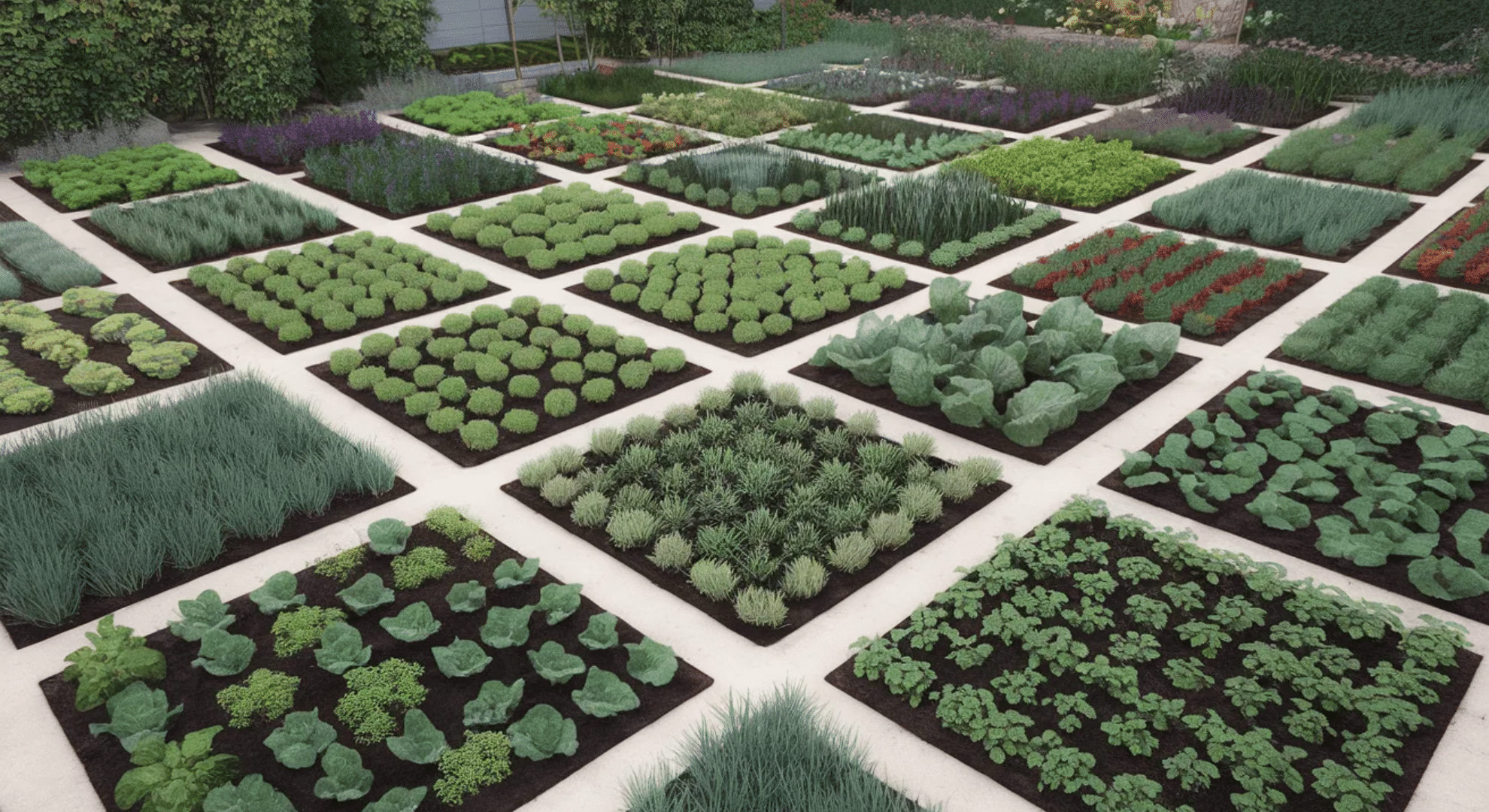 geometric grid layout