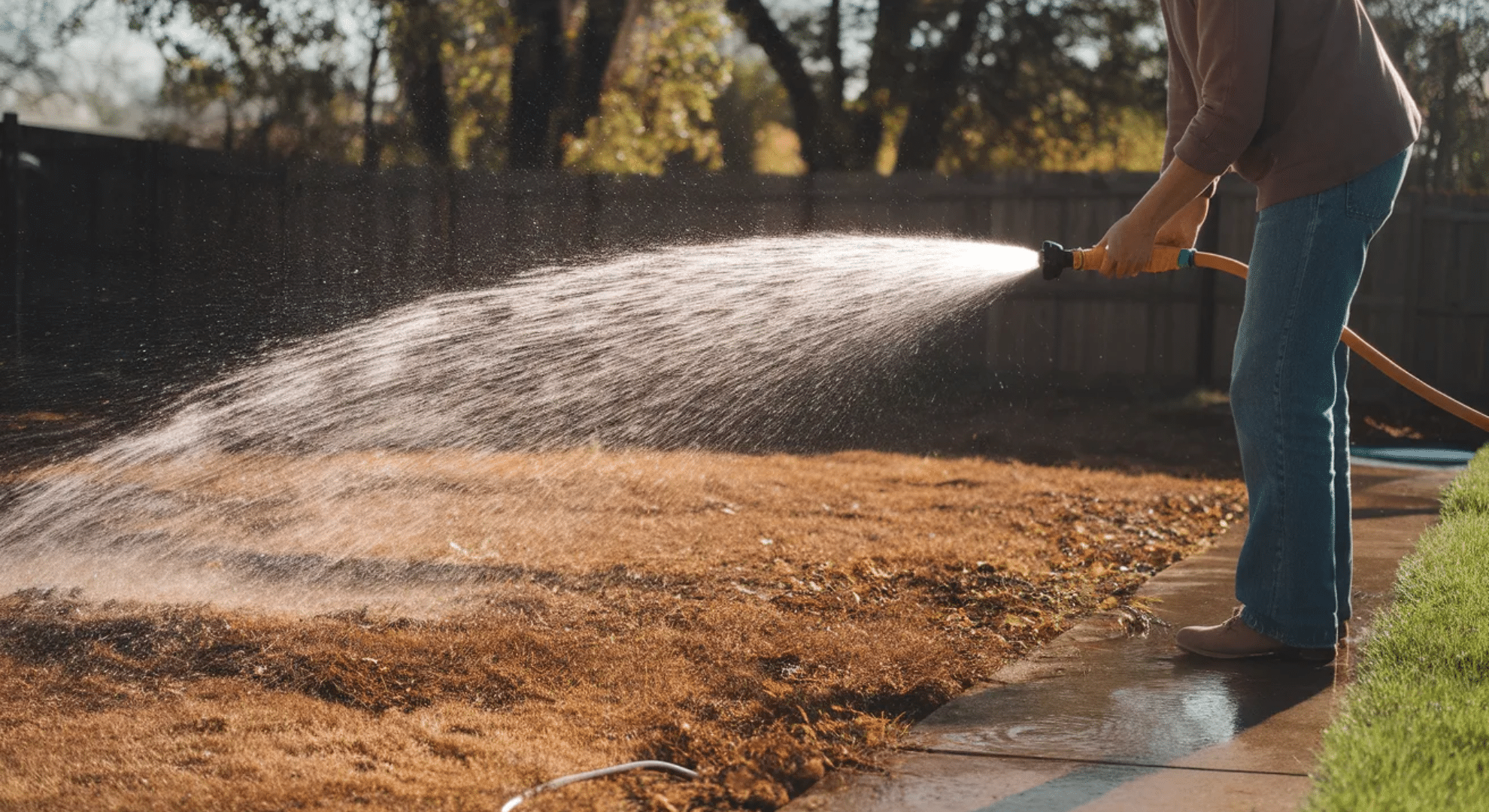 how to fix an overfertilized lawn