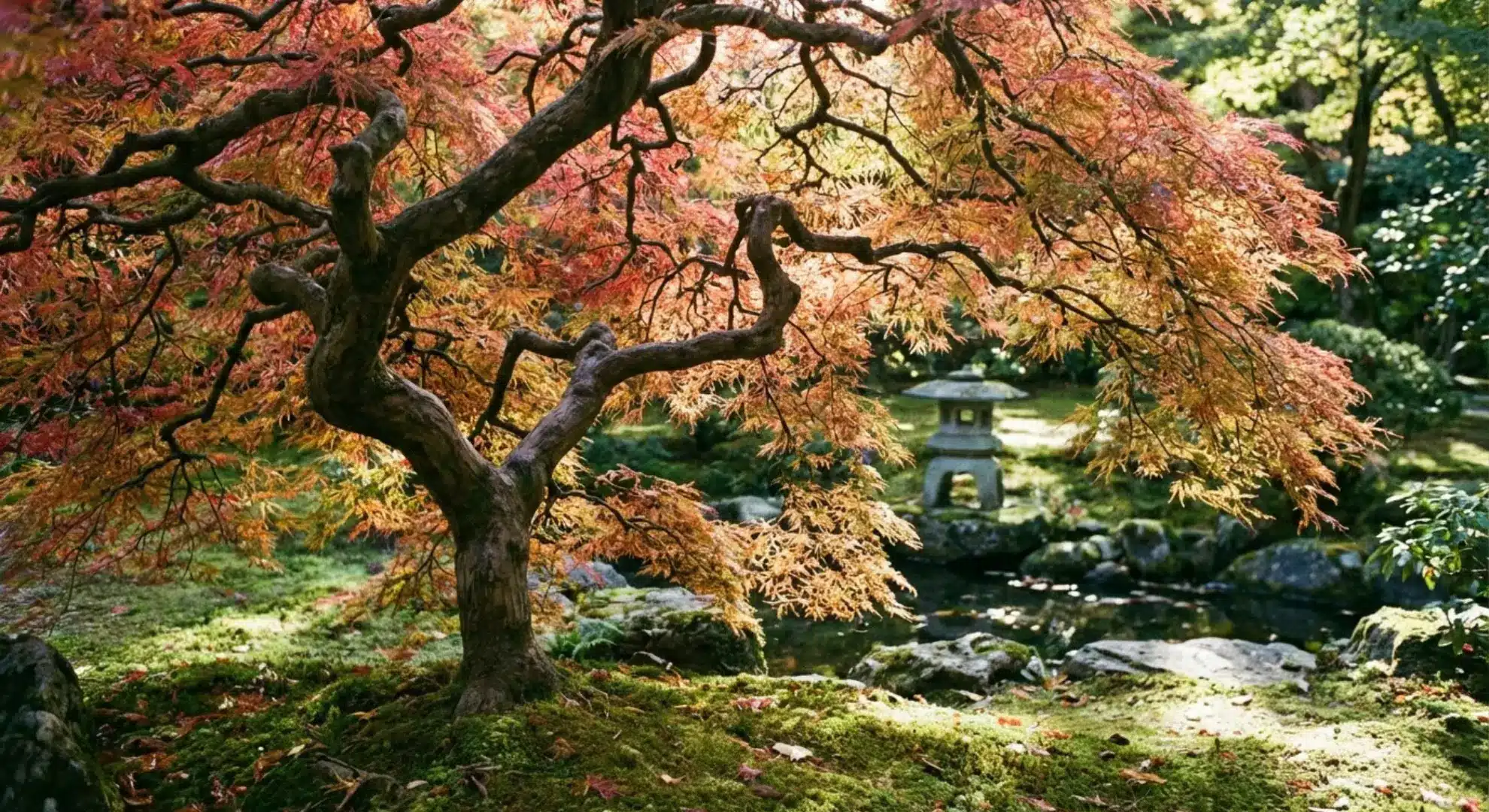 japanese maple tree displaying delicate branching and artistic layered canopy structure