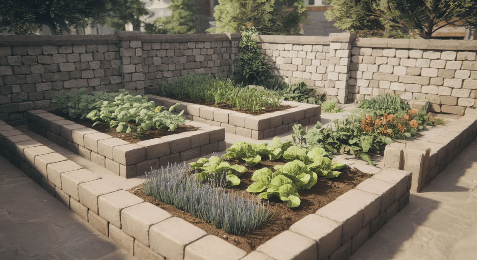 walled garden layout