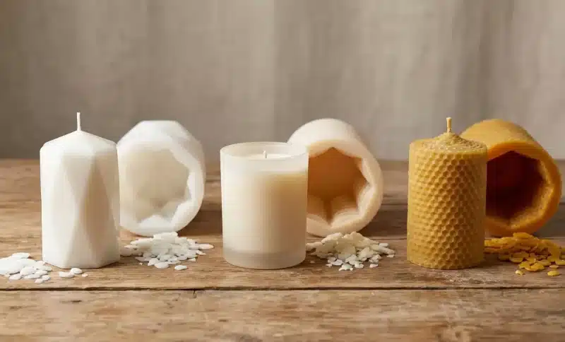Best Wax Types for Custom Silicone Candle Molds (Paraffin, Soy, Beeswax Compared)