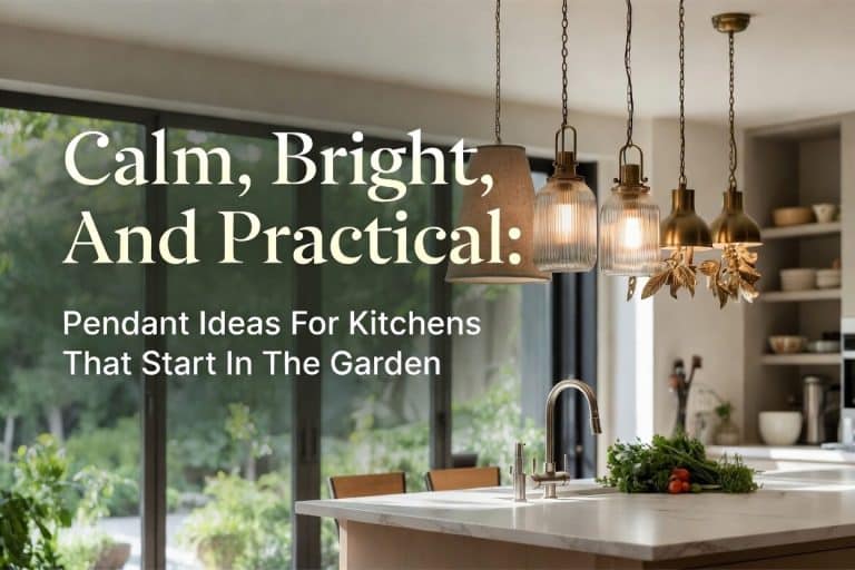 Calm, Bright, And Practical: Pendant Ideas For Kitchens That Start In The Garden