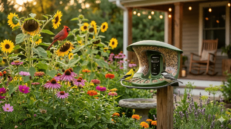 Attract More Birds with Easy-to-Grow Flowers and Herbs: Enhance Your Garden's Ecosystem with Smart Bird Feeders