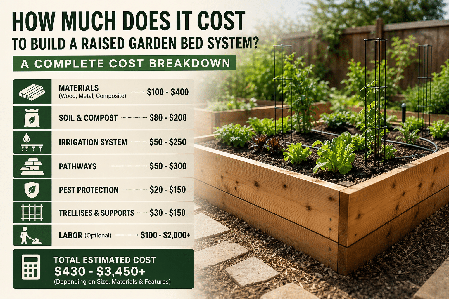 How Much Does It Cost to Build a Raised Garden Bed System? A Complete Cost Breakdown