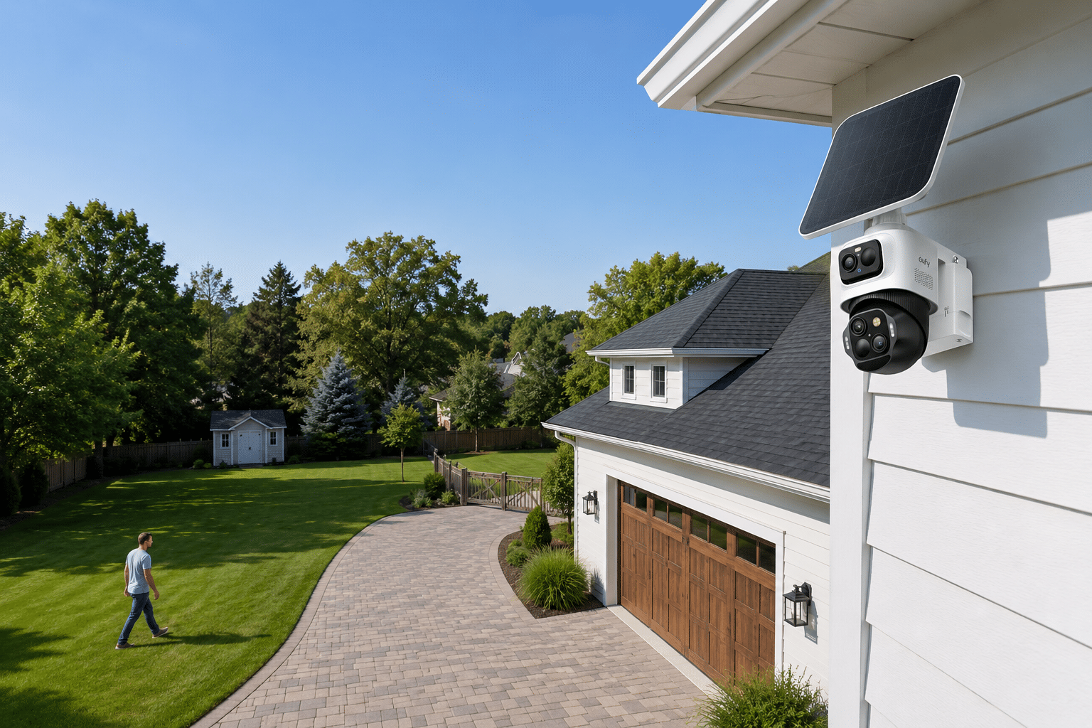 PTZ Camera for Large Yards Auto Tracking or Manual Control