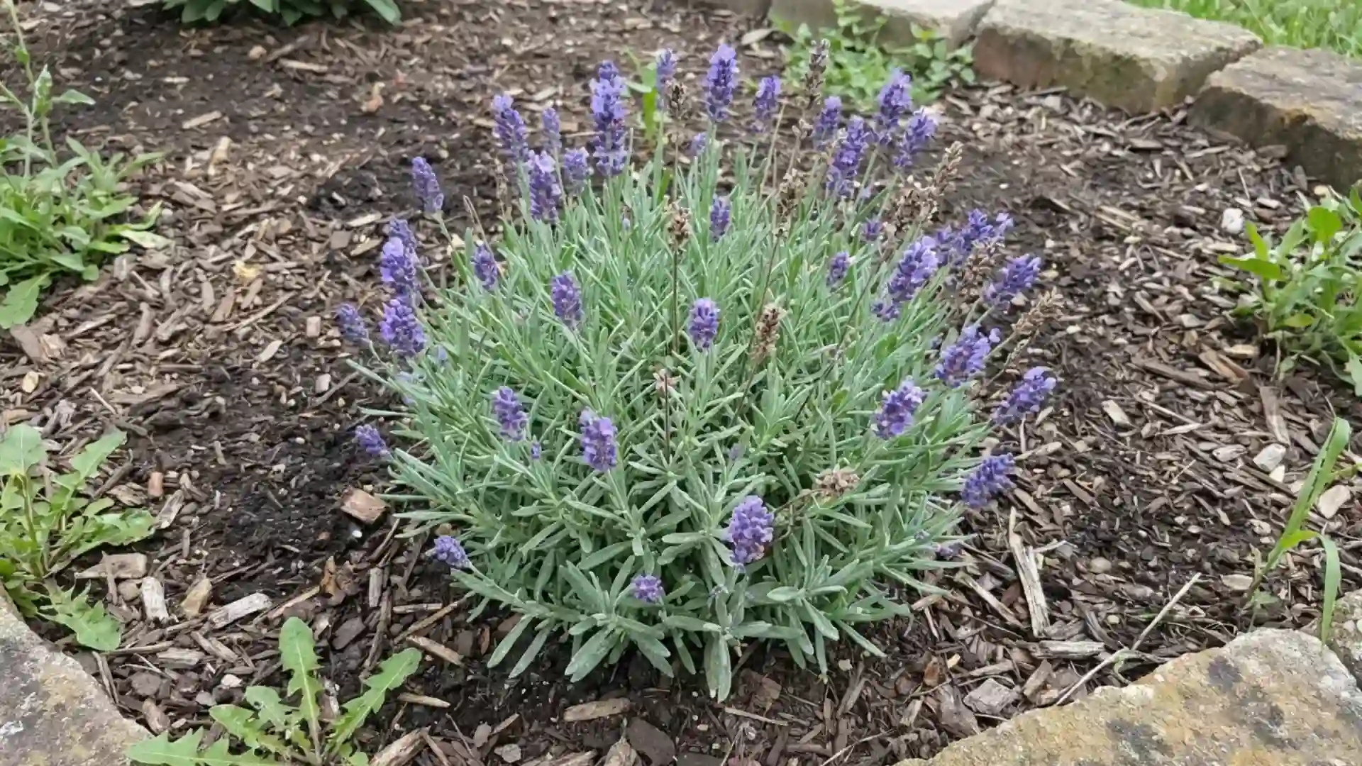 beechwood blue lavender low dense compact mound with abundant violet blue spikes