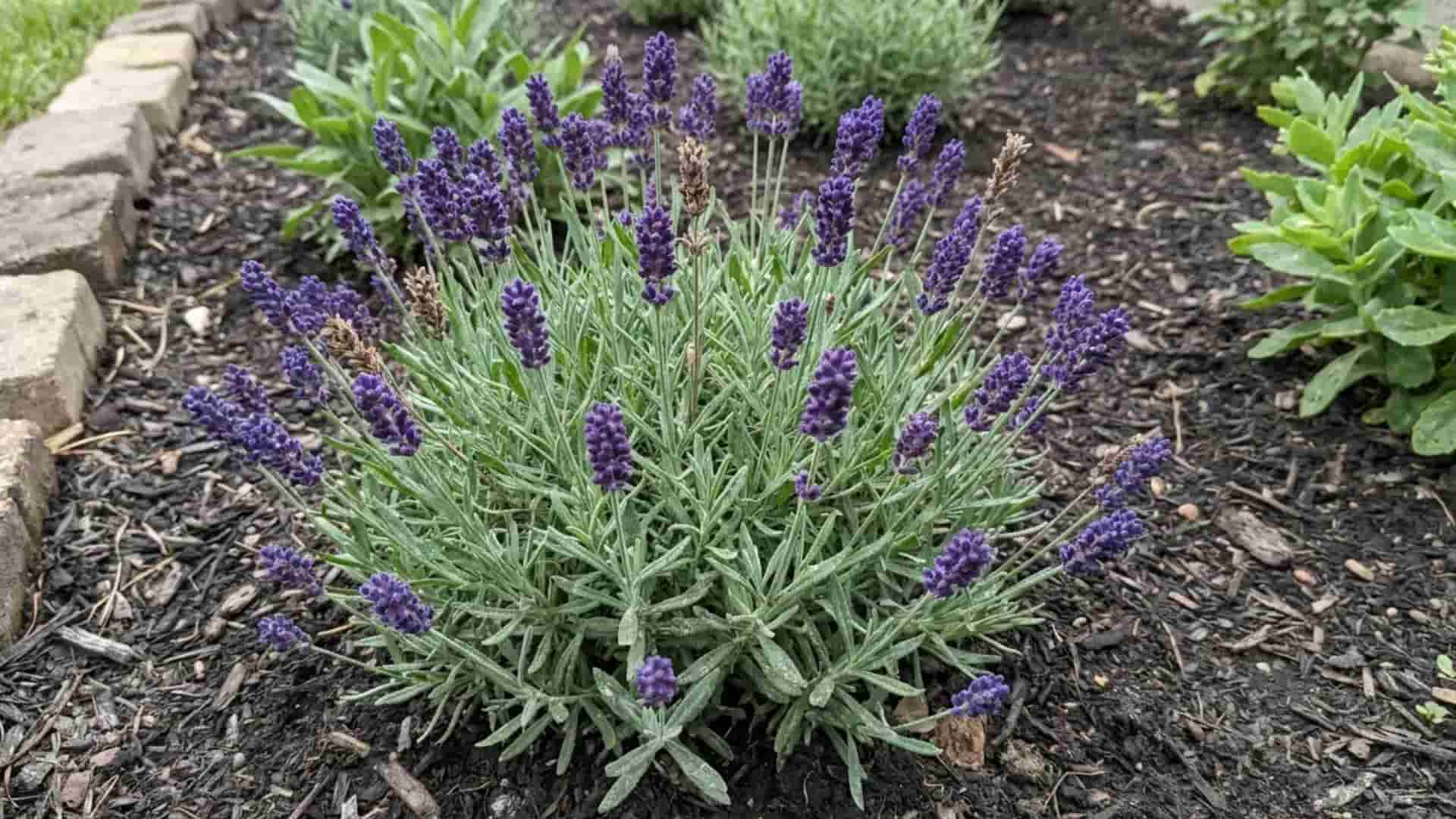 imperial gem lavender neat self supporting dome shaped mound with dark violet spikes