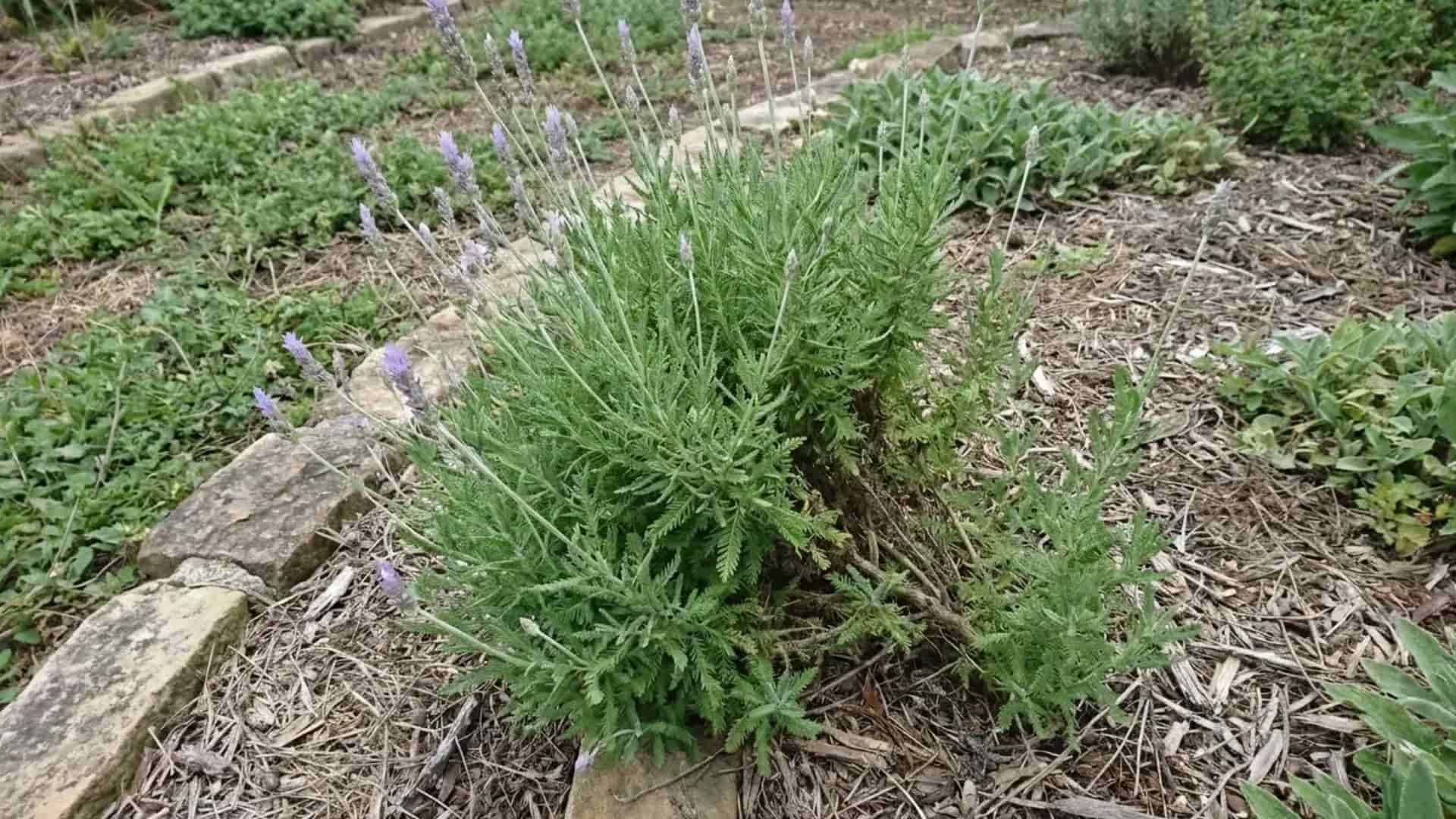 canary island lavender larger lush shrub with deeply cut fern textured leaves