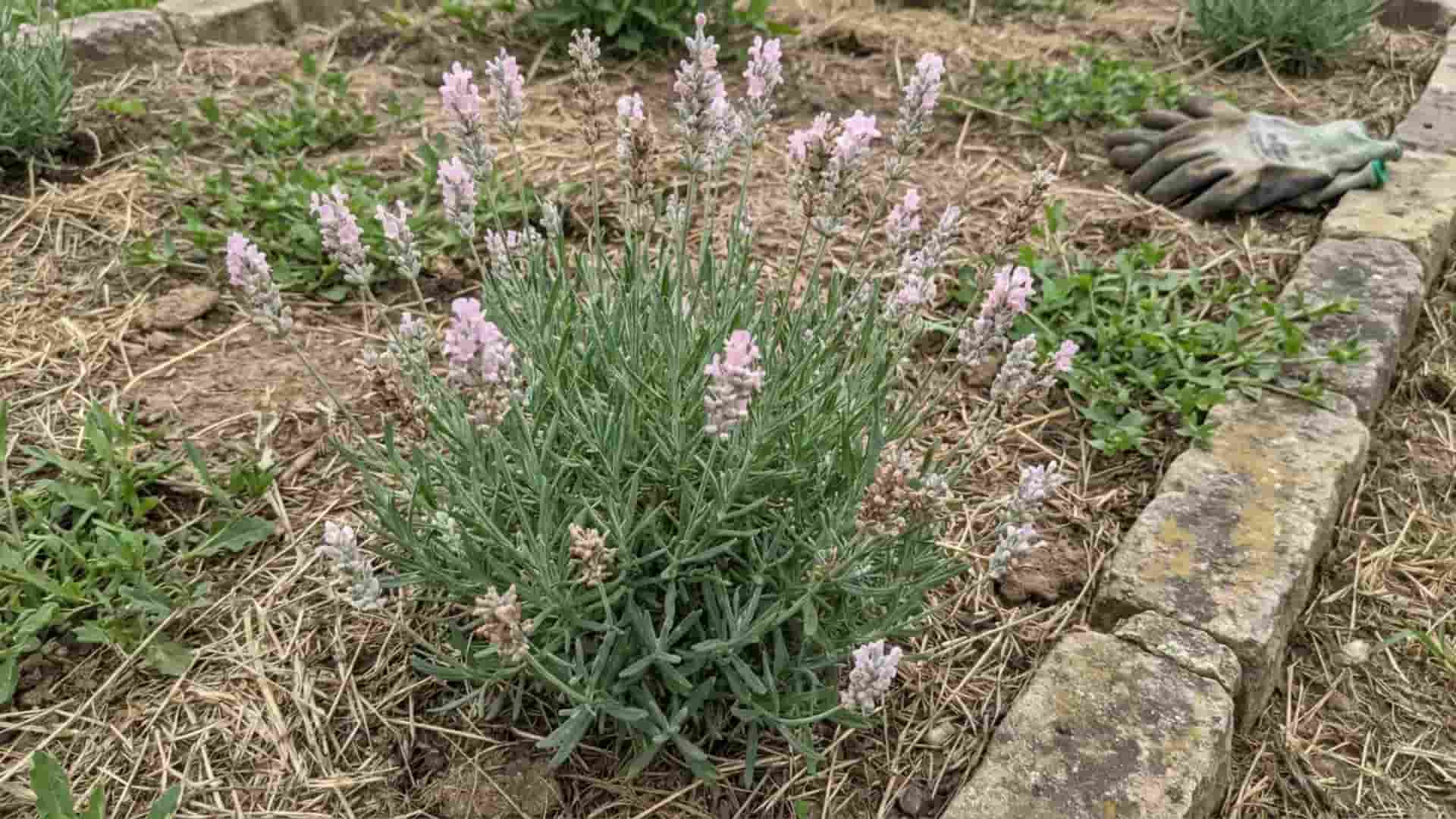 miss katherine lavender fragrant pink blooms with silvery calyces in a garden bed