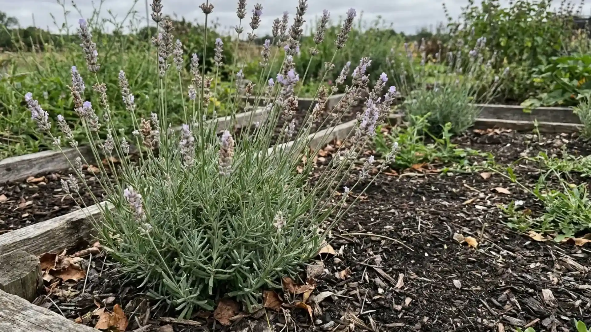 provence lavandin tall vigorous shrub with softer paler violet flower spikes