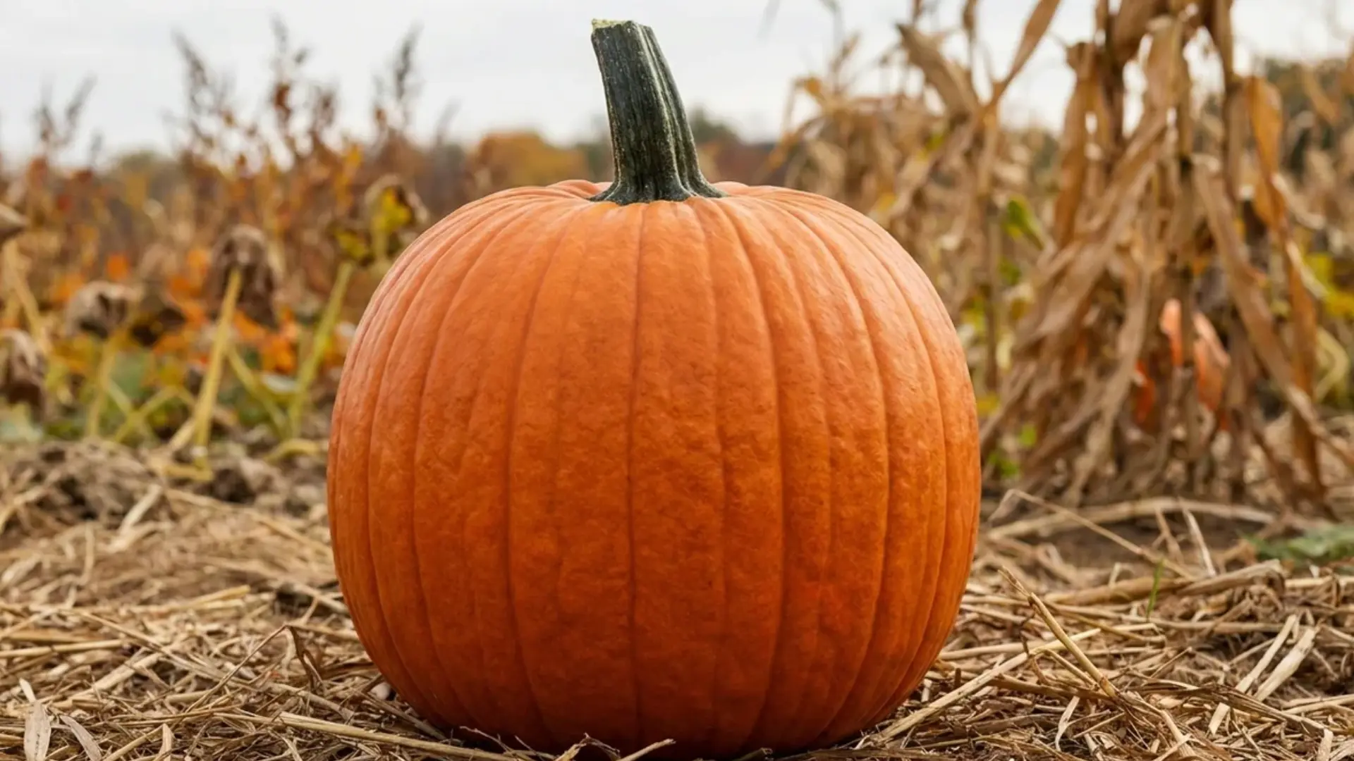 apollo pumpkin round deep orange with even ribbing