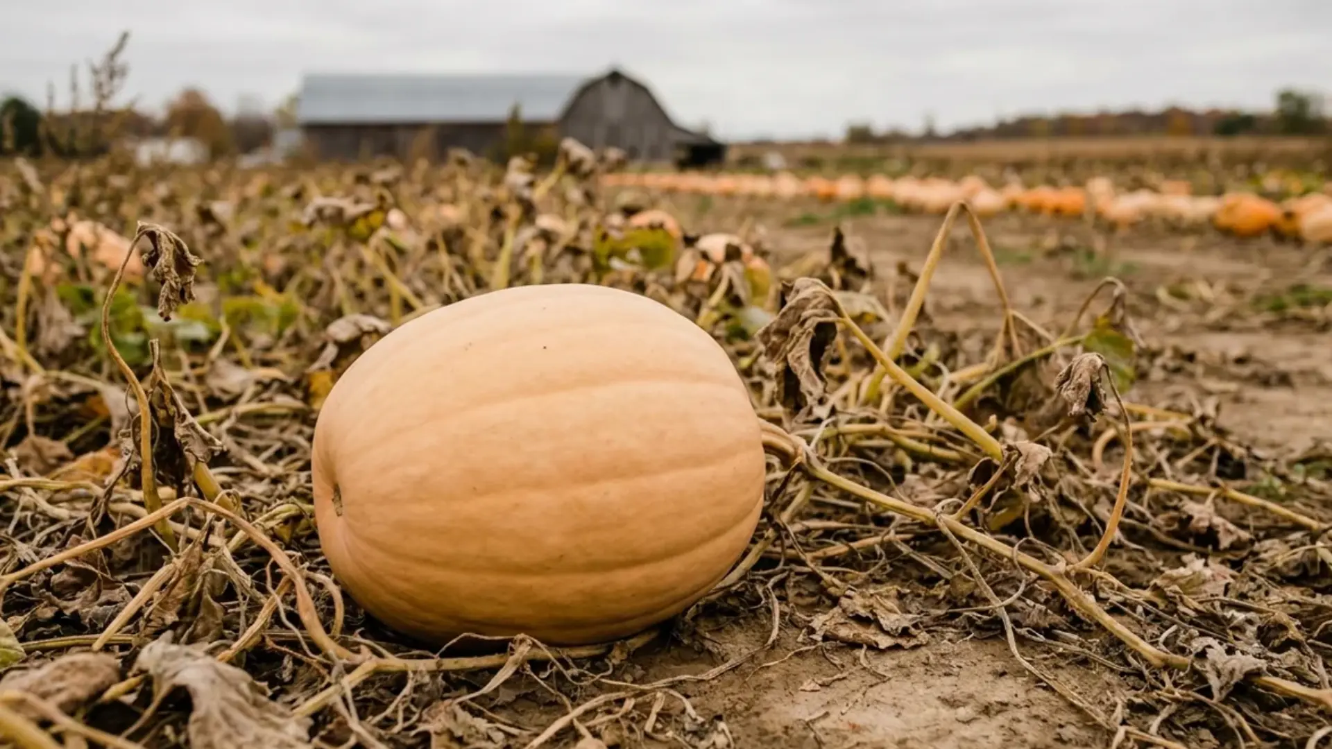 dickinson pumpkin tan oblong grown for canned puree
