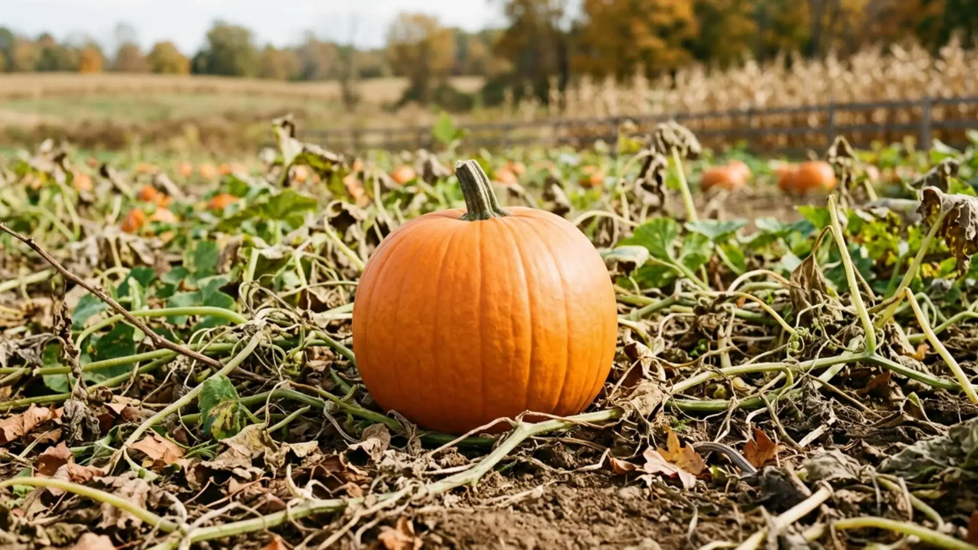 field trip pumpkin mid-sized with uniform bright color