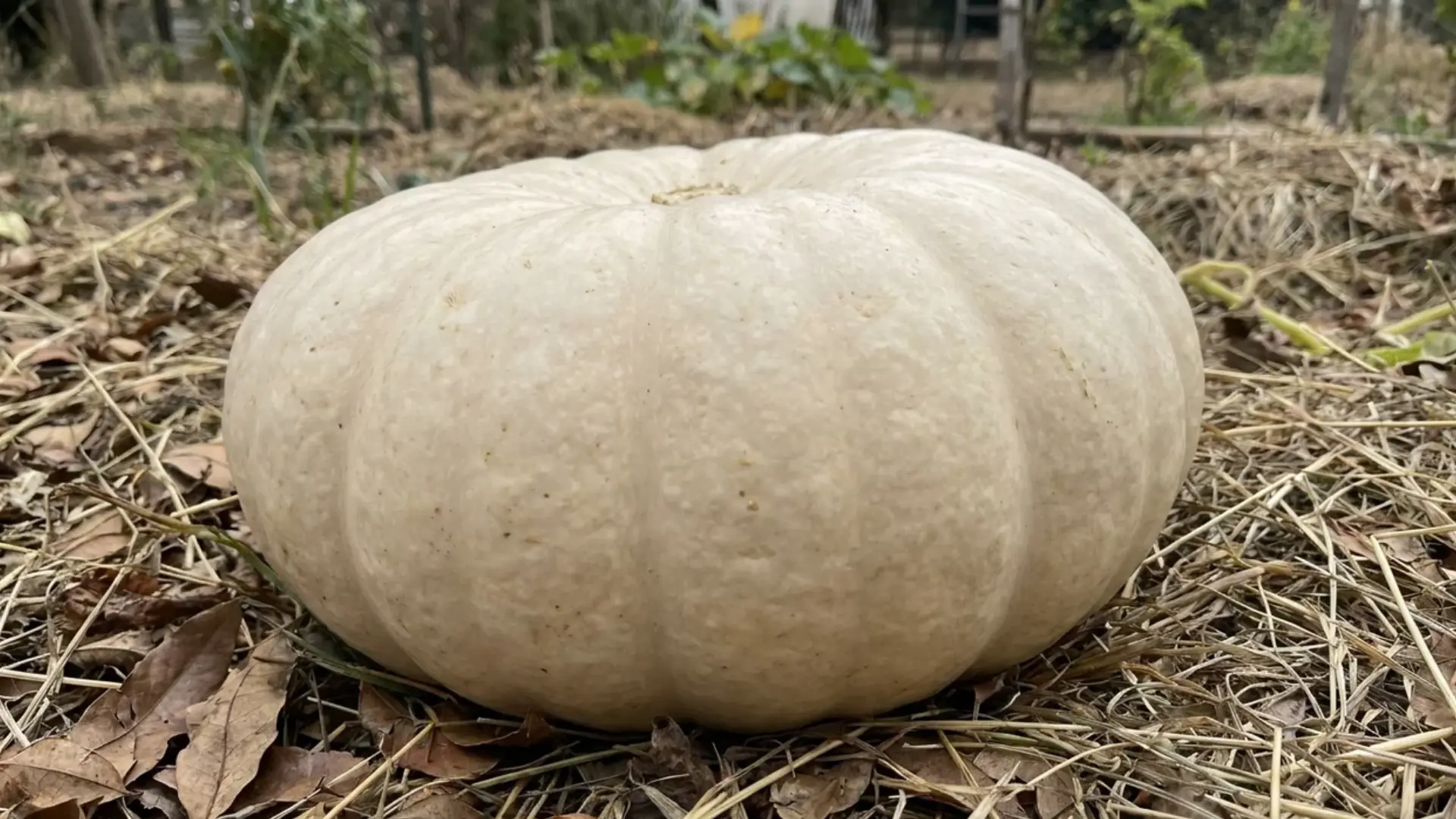 flat white boer squash pale flattened shape and dense flesh