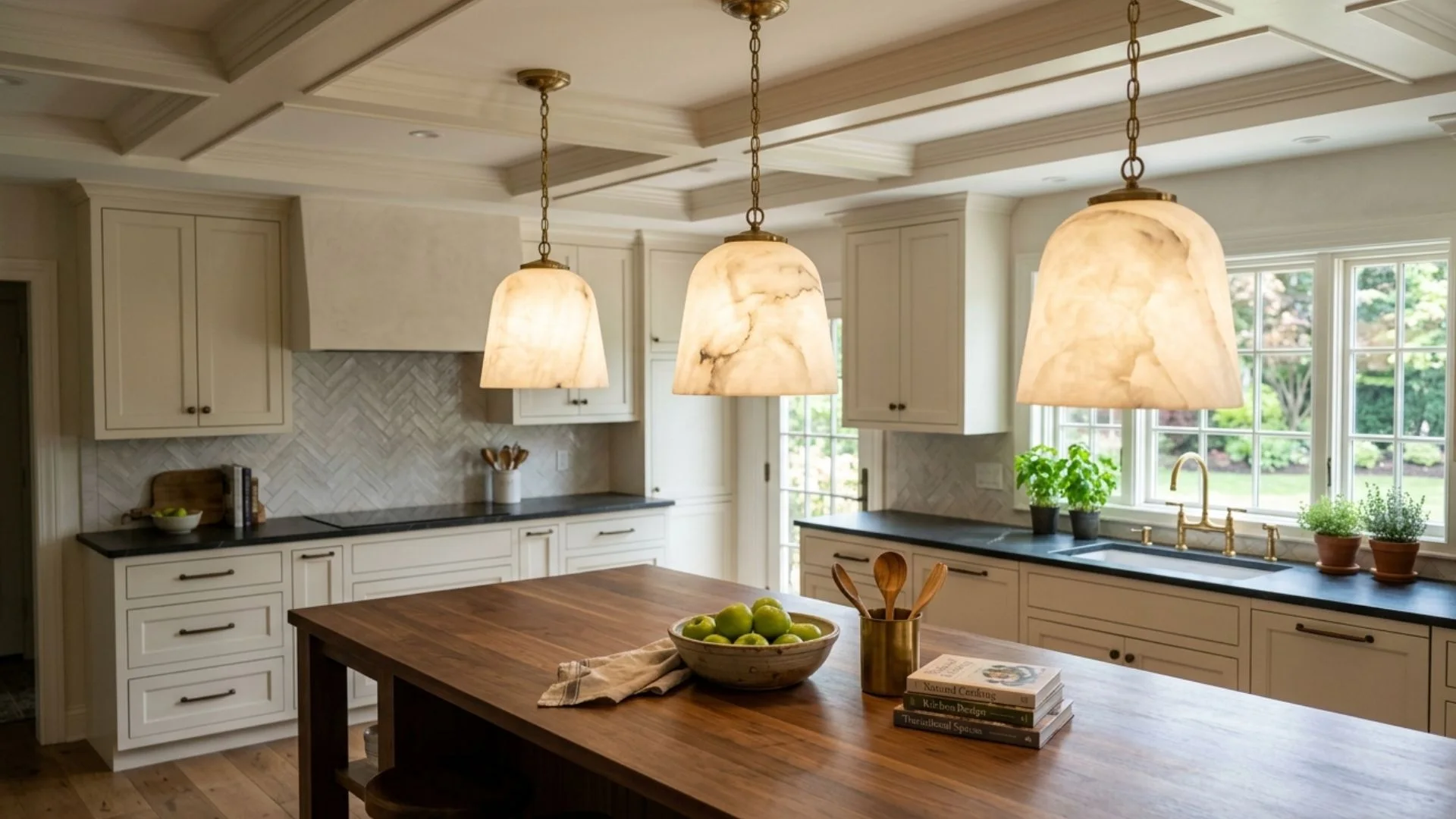 add elegance with alabaster pendants