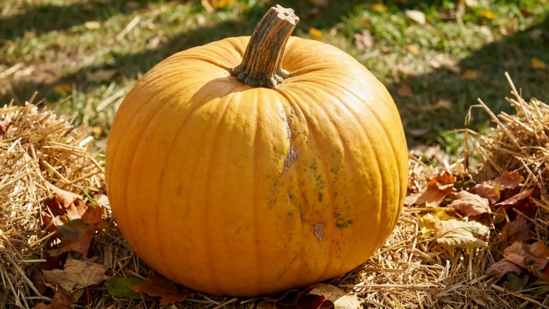 mammoth gold pumpkin large golden orange rounded shape
